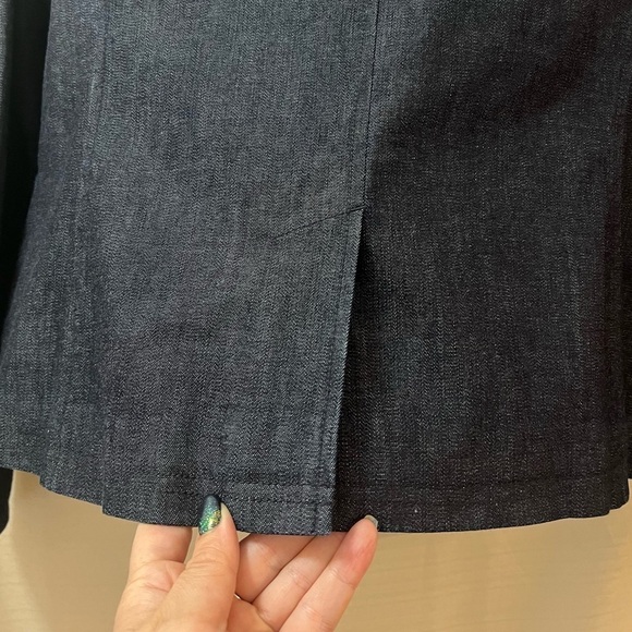 Classic L.l bean ladies denim wash blazer size 10 petite - Picture 7 of 10